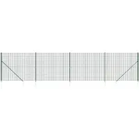 vidaXL Draadgaashek met grondankers 1,4x10 m groen