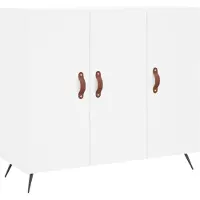vidaXL Dressoir 90x34x80 cm bewerkt hout wit