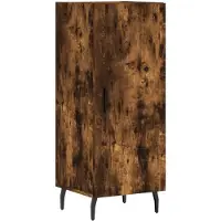 vidaXL Dressoir 34,5x34x90 cm bewerkt hout gerookt eiken