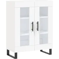 vidaXL Dressoir 69,5x34x90 cm bewerkt hout wit