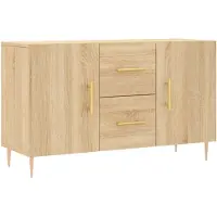vidaXL Dressoir 100x36x60 cm bewerkt hout sonoma eikenkleurig