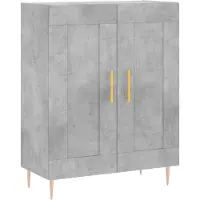 vidaXL Dressoir 69,5x34x90 cm bewerkt hout betongrijs