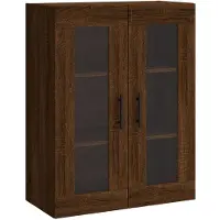vidaXL Bovenkast 69,5x34x90 cm bruin eikenkleur