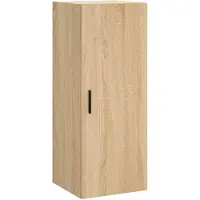 vidaXL Bovenkast 34,5x34x90 cm sonoma eikenkleurig