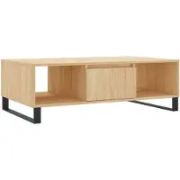 vidaXL Salontafel 104x60x35 cm bewerkt hout sonoma eikenkleurig