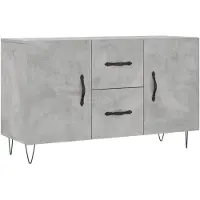 vidaXL Dressoir 100x36x60 cm bewerkt hout betongrijs