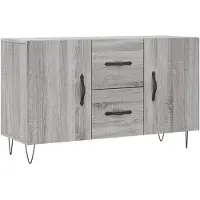 vidaXL Dressoir 100x36x60 cm bewerkt hout grijs sonoma eikenkleurig