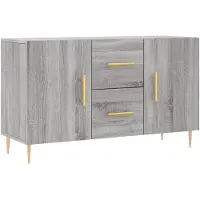 vidaXL Dressoir 100x36x60 cm bewerkt hout grijs sonoma eikenkleurig