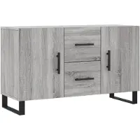vidaXL Dressoir 100x36x60 cm bewerkt hout grijs sonoma eikenkleurig