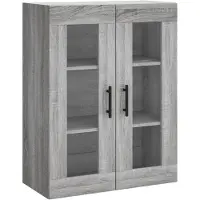 vidaXL Bovenkast 69,5x34x90 cm grijs sonoma eikenkleurig