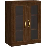 vidaXL Bovenkast 69,5x34x90 cm bruin eikenkleur