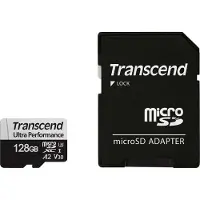 Transcend microSDXC 340S microSDHC-kaart 128 GB Class 10, Class 3 UHS-I