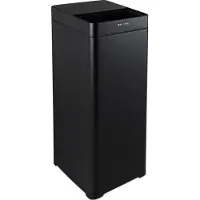 Moa Sensor Prullenbak - 50 liter - RVS & duurzaam ABS - Geruisloze deksel - Vertraagd sluiten modus - Zwart - SB50VB