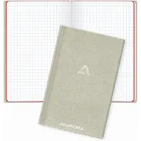 Aurora - MAXI PACK - 20 x Grijs linnen Notebook: Formaat A6+ - Geruit (5x5mm) - 192 Bladzijden - 60gr PEFC papier.