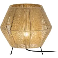 VIOKEF Tafellamp Zaira, hout licht, Woon-/ Eetkamer, Tafellamp