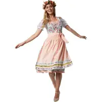 Dressforfun Midi-Dirndl Erding model 2 XL - verkleedkleding kostuum halloween verkleden feestkleding carnavalskleding carnaval feestkledij partykleding - 304638