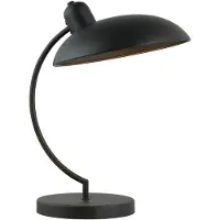 VIOKEF Tafellamp Themis, zwart, Woon-/ Eetkamer, metaal, Tafellamp
