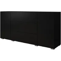Meubella Dressoir mat zwart 150x39x68 lades