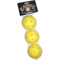 Spokey Floorball Unihockey Ballen set 3 stuks GEEL