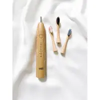 Bamboo stories Elektrische bamboe tandenborstel met drie opzetstukjes