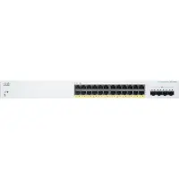 Cisco CBS220-24FP-4X, beheerd, L2, Gigabit Ethernet (10/100/1000), Power over Ethernet (PoE), voor inbouw in een rack