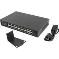 Lanberg RSGE-24P-2GE-2S-250 Switch 24X 1GB DSP+/2X GB 2X SFP Rack 19" 250W