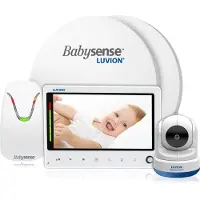 Luvion Prestige Touch 3 Babyfoon met Camera + Babysense 7 - Sensormatje - 5 Sterren Veiligheidsvoordeelbundel