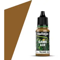 Vallejo Hobbyverf Acrylverf - 76040 Game Air - Leather Brown - Acryl - Verf flesje - 18 ml