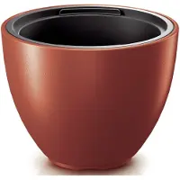 Prosperplast Heos - Bloempot - Antraciet - Rond - 47 cm - Duurzaam Kunststof - Voor Buiten