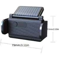 Musthavz Autohouder voor Smartphones - met Ventilatorbevestiging - Laden op Zonne-energie - Zwart