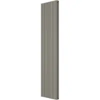 VIPERA Mares dubbele handdoekradiator 37,5 x 180 cm centrale verwarming zijdegrijs zij- en middenaansluiting 1477W