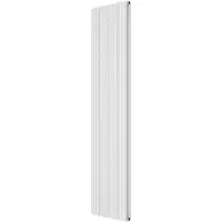 VIPERA Mares dubbele handdoekradiator 37,5 x 180 cm centrale verwarming mat wit zij- en middenaansluiting 1477W