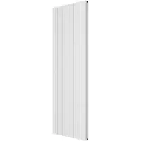 VIPERA Mares dubbele handdoekradiator 56,5 x 180 cm centrale verwarming mat wit zij- en middenaansluiting 2159W