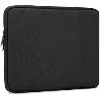 Cadorabo Stoffen laptoptas 13.3 Inch (Universeel), Laptoptas, Zwart