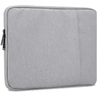 Cadorabo Stoffen laptoptas 14 Inch (14", Universeel), Laptoptas, Grijs