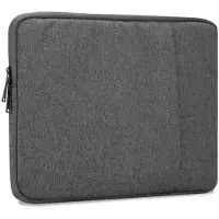 Cadorabo Stoffen laptoptas 15.6 Inch (15.60", Universeel), Laptoptas, Grijs
