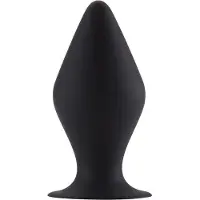 Shots Butt Plug with Suction Cup - Small - Black