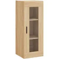 vidaXL Wandkast 34,5x34x90 cm sonoma eikenkleurig