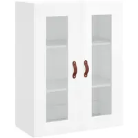 vidaXL Wandkast 69,5x34x90 cm hoogglans wit