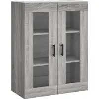vidaXL Wandkast 69,5x34x90 cm grijs sonoma eikenkleurig