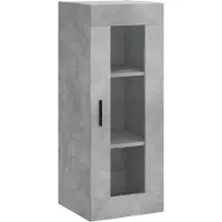 vidaXL Wandkast 34,5x34x90 cm betongrijs