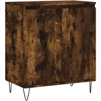 vidaXL Dressoir 60x35x70 cm bewerkt hout gerookt eikenkleurig