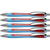 Schneider Balpen Slider Rave, rood, 5 stuks