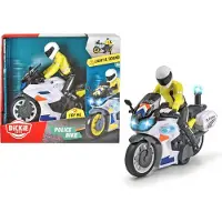 Dickie Toys Toys Politie Motor - Belgische versie - 17 cm - Licht & Geluid - Speelgoedvoertuig
