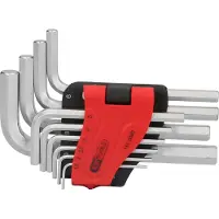 Ks Tools 1515080 Inbus Haakse schroevendraaierset 1.5 mm, 2 mm, 2.5 mm, 3 mm, 4 mm, 5 mm, 6 mm, 7 mm, 8 mm, 10 mm 10-delig