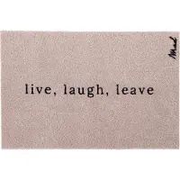 Mad About Mats - Axel - deurmat - live, laugh, leave - schoonloop/scraper - wasbaar - 50x75cm