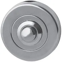 Hardbrass Beldrukker Nika - chroom