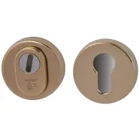 Hardbrass Nika SKG3 veiligheidsrozetten met kerntrekbeveiliging - messing ongelakt