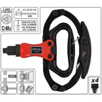 YATO Profi Blindnietzange | 2,4-4,8 mm | EXTREM KURZ! Länge: 190 mm | Für Nieten aus STAHL, EDELSTAH