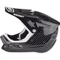 100% Aircraft Composite Full Face Helm Silo Black || Maat: XL (61-62 cm)